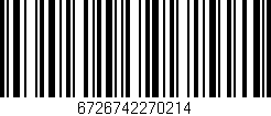 Código de barras (EAN, GTIN, SKU, ISBN): '6726742270214'