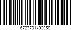 Código de barras (EAN, GTIN, SKU, ISBN): '6727761403959'