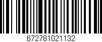 Código de barras (EAN, GTIN, SKU, ISBN): '672781021132'