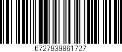 Código de barras (EAN, GTIN, SKU, ISBN): '6727939861727'