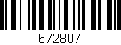 Código de barras (EAN, GTIN, SKU, ISBN): '672807'