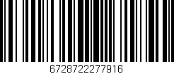 Código de barras (EAN, GTIN, SKU, ISBN): '6728722277916'