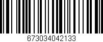 Código de barras (EAN, GTIN, SKU, ISBN): '673034042133'