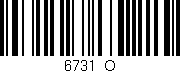 Código de barras (EAN, GTIN, SKU, ISBN): '6731_O'