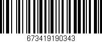 Código de barras (EAN, GTIN, SKU, ISBN): '673419190343'