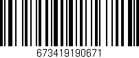 Código de barras (EAN, GTIN, SKU, ISBN): '673419190671'