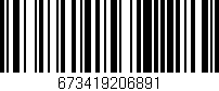Código de barras (EAN, GTIN, SKU, ISBN): '673419206891'