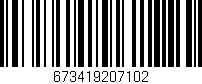 Código de barras (EAN, GTIN, SKU, ISBN): '673419207102'