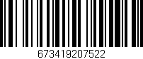 Código de barras (EAN, GTIN, SKU, ISBN): '673419207522'
