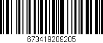 Código de barras (EAN, GTIN, SKU, ISBN): '673419209205'