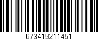 Código de barras (EAN, GTIN, SKU, ISBN): '673419211451'