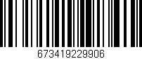 Código de barras (EAN, GTIN, SKU, ISBN): '673419229906'