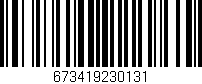 Código de barras (EAN, GTIN, SKU, ISBN): '673419230131'
