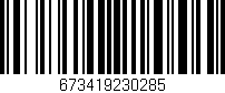 Código de barras (EAN, GTIN, SKU, ISBN): '673419230285'