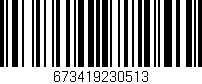 Código de barras (EAN, GTIN, SKU, ISBN): '673419230513'