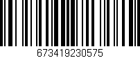 Código de barras (EAN, GTIN, SKU, ISBN): '673419230575'