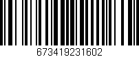 Código de barras (EAN, GTIN, SKU, ISBN): '673419231602'