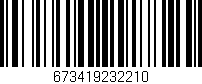 Código de barras (EAN, GTIN, SKU, ISBN): '673419232210'