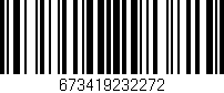 Código de barras (EAN, GTIN, SKU, ISBN): '673419232272'