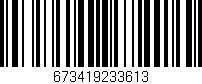 Código de barras (EAN, GTIN, SKU, ISBN): '673419233613'