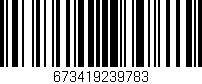 Código de barras (EAN, GTIN, SKU, ISBN): '673419239783'