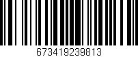 Código de barras (EAN, GTIN, SKU, ISBN): '673419239813'