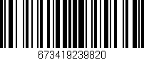 Código de barras (EAN, GTIN, SKU, ISBN): '673419239820'