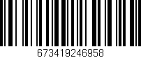 Código de barras (EAN, GTIN, SKU, ISBN): '673419246958'