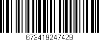 Código de barras (EAN, GTIN, SKU, ISBN): '673419247429'