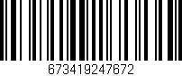 Código de barras (EAN, GTIN, SKU, ISBN): '673419247672'