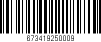 Código de barras (EAN, GTIN, SKU, ISBN): '673419250009'
