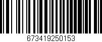 Código de barras (EAN, GTIN, SKU, ISBN): '673419250153'