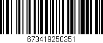 Código de barras (EAN, GTIN, SKU, ISBN): '673419250351'