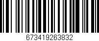Código de barras (EAN, GTIN, SKU, ISBN): '673419263832'