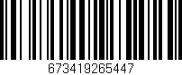 Código de barras (EAN, GTIN, SKU, ISBN): '673419265447'