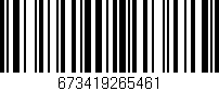 Código de barras (EAN, GTIN, SKU, ISBN): '673419265461'