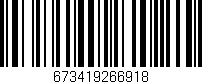 Código de barras (EAN, GTIN, SKU, ISBN): '673419266918'