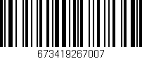 Código de barras (EAN, GTIN, SKU, ISBN): '673419267007'