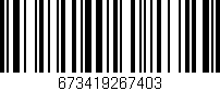 Código de barras (EAN, GTIN, SKU, ISBN): '673419267403'