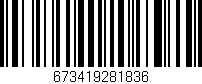 Código de barras (EAN, GTIN, SKU, ISBN): '673419281836'