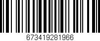 Código de barras (EAN, GTIN, SKU, ISBN): '673419281966'