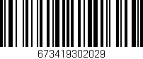 Código de barras (EAN, GTIN, SKU, ISBN): '673419302029'