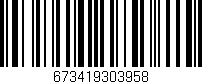 Código de barras (EAN, GTIN, SKU, ISBN): '673419303958'