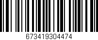 Código de barras (EAN, GTIN, SKU, ISBN): '673419304474'