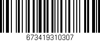Código de barras (EAN, GTIN, SKU, ISBN): '673419310307'