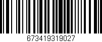 Código de barras (EAN, GTIN, SKU, ISBN): '673419319027'