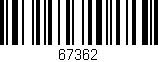Código de barras (EAN, GTIN, SKU, ISBN): '67362'
