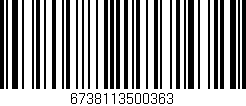 Código de barras (EAN, GTIN, SKU, ISBN): '6738113500363'