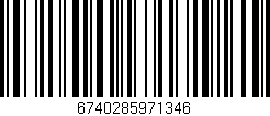 Código de barras (EAN, GTIN, SKU, ISBN): '6740285971346'