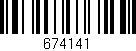 Código de barras (EAN, GTIN, SKU, ISBN): '674141'